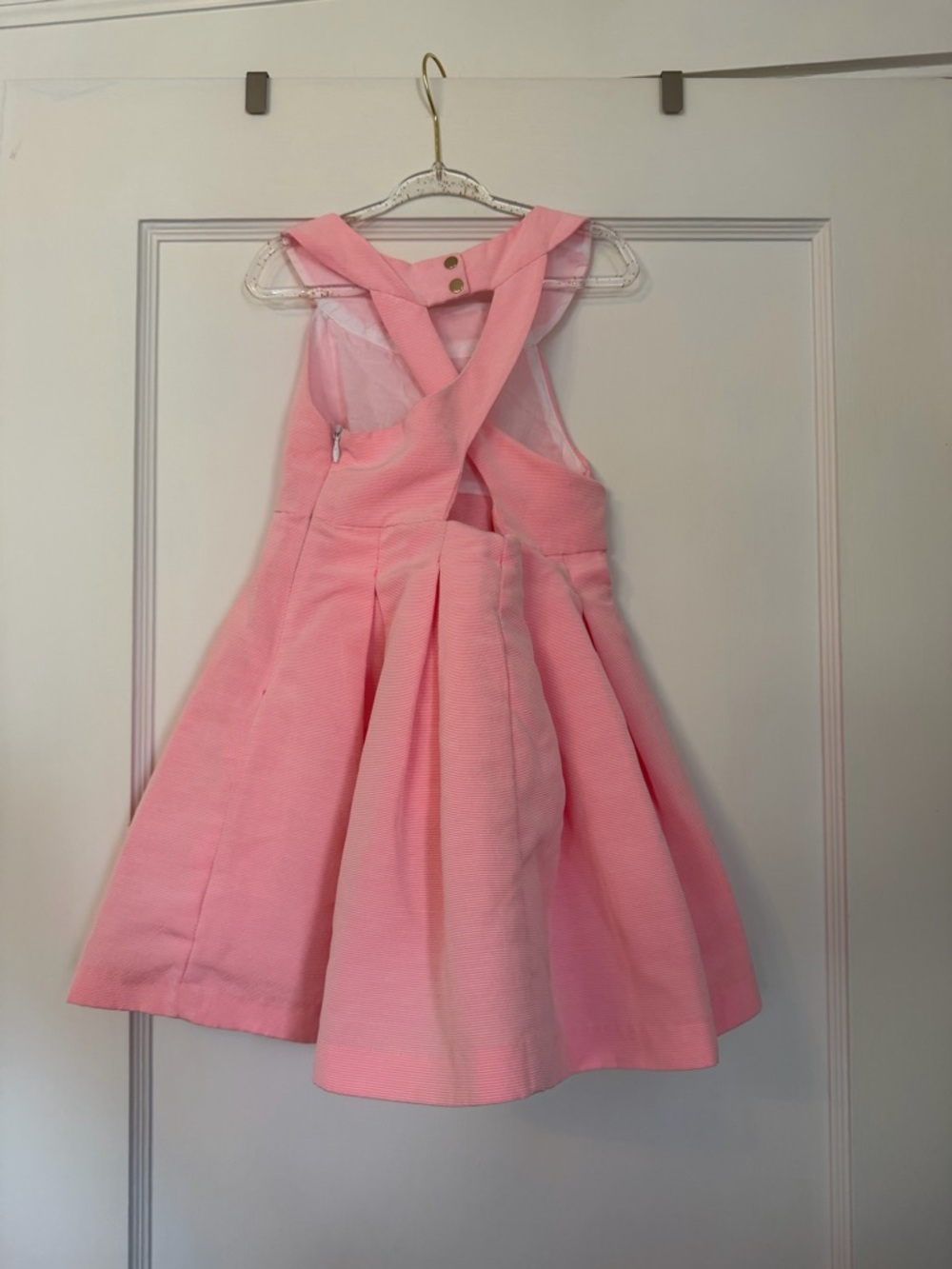 Jacadi Pink Pleated Formal Dress for Girls - Picture 2 of 6